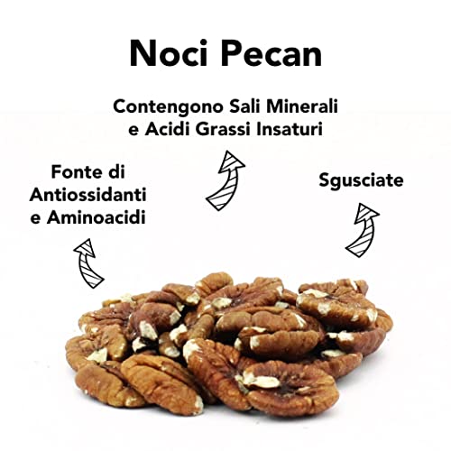 Noci Pecan Tostate e Aromatizzate alla Vaniglia