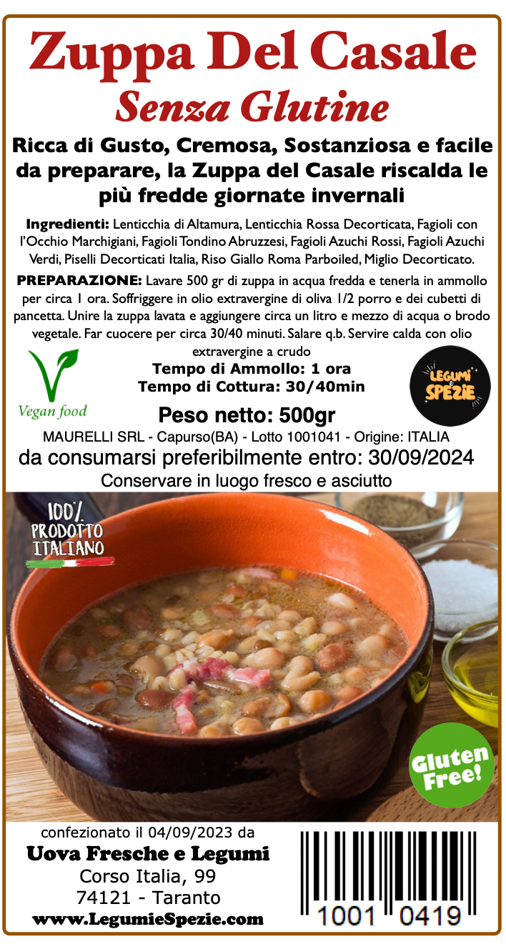 Zuppa Del Casale SENZA GLUTINE