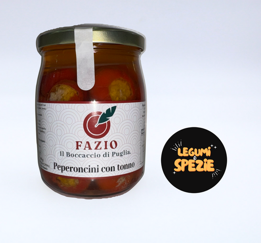 Peperoncini Ripieni di Tonno Sott'Olio FAZIO