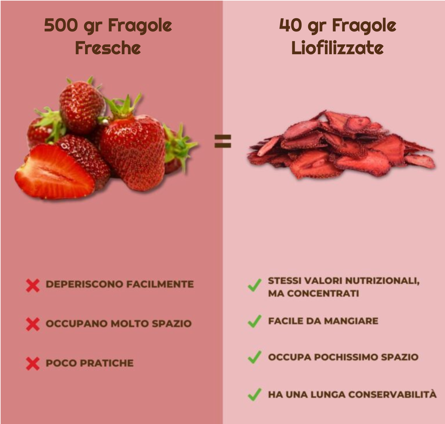Fragole Chips Liofilizzate