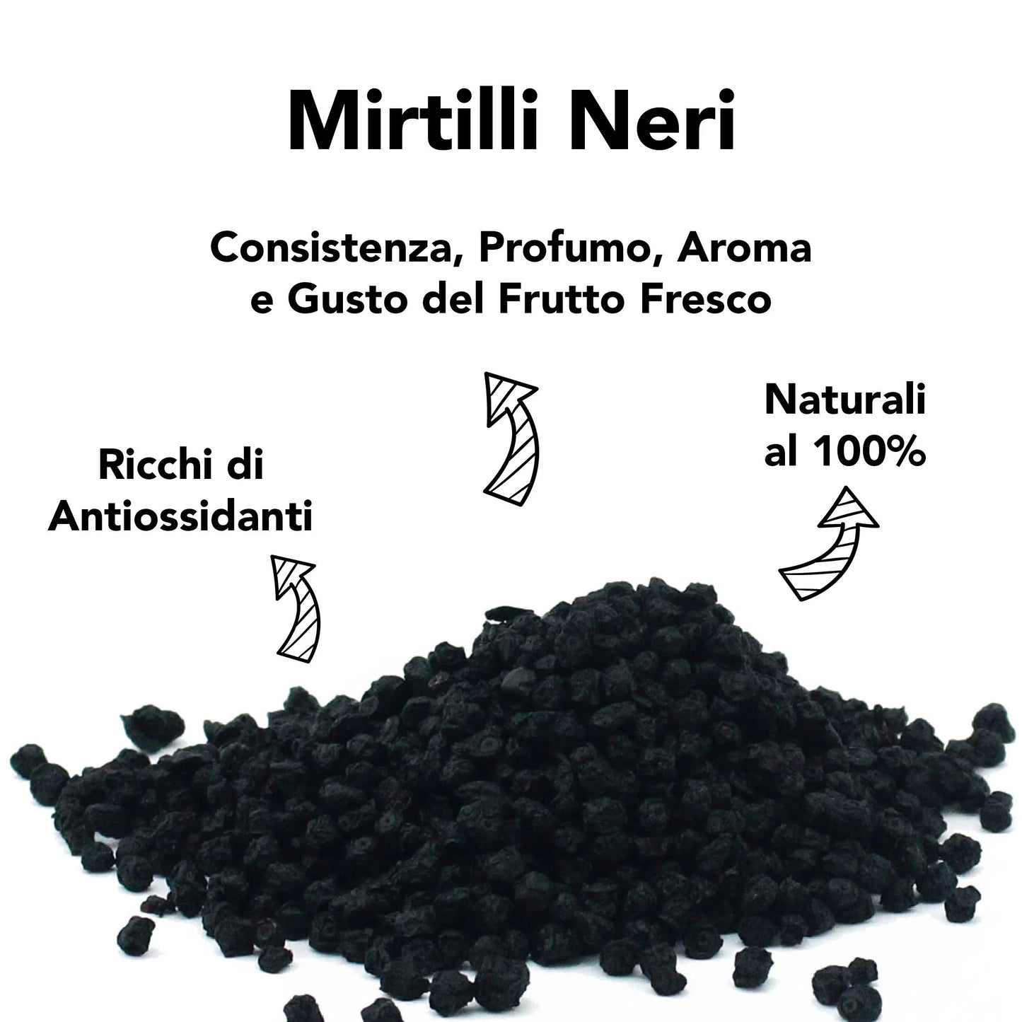 Mirtilli Neri BlueBerries Disidratati