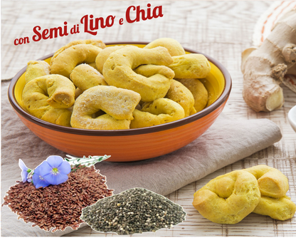 Taralli Curcuma e Zenzero con Semi
