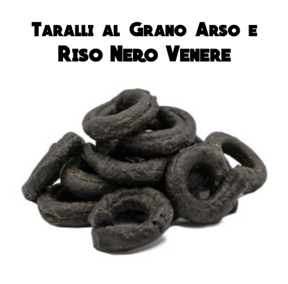 Taralli al Riso Nero Venere e Grano Arso